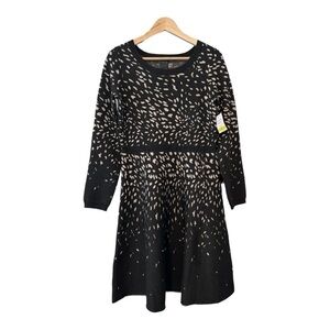 NWT Gabby Skye Fleck Sweater Dress, Charcoal Grey, Size M